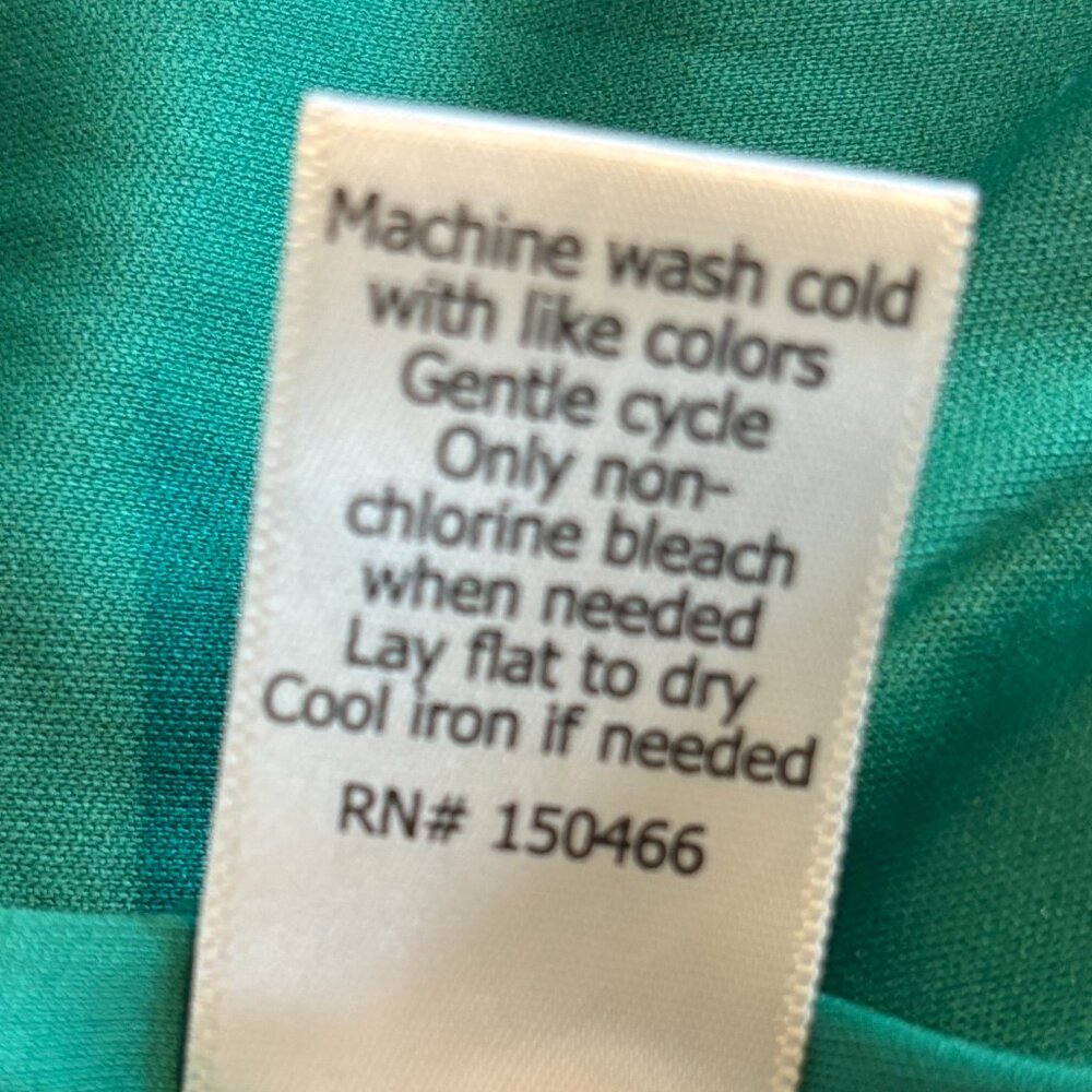 Magnolia Grace Green Paisley Sleeveless Dress Size Large - Picture 11 of 12